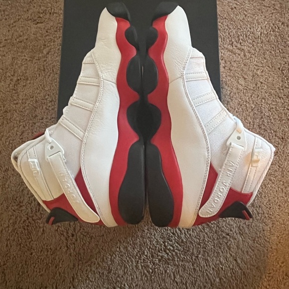 Men’s Red, black & white Jordans - Picture 6 of 8